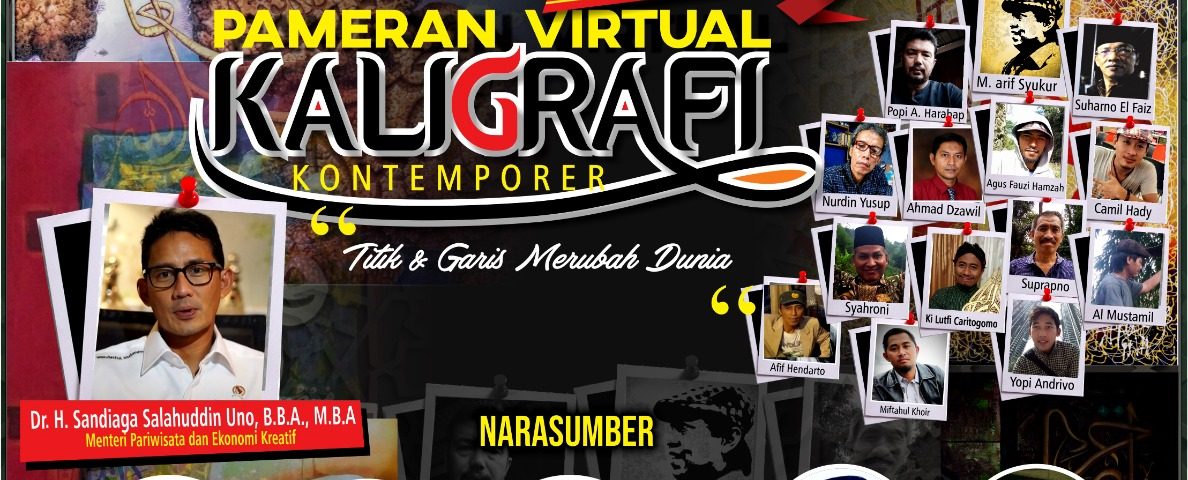 Launching Pameran Virtual Kaligrafi Kontemporer Sandi Uno